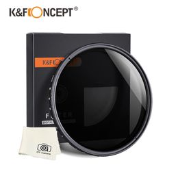 K F Concept ND2ND400 ND Philtre Variable Neutral Density 3740543495255586267727782mm For Camera Lens y231226