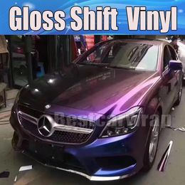 Stickers Purple Gloss Shift Chameleon gloss Car Wrap Vinyl With Air bubble Free Vehicle union Covering Flip Flop Foil Size:1.52*20M/Roll 5x