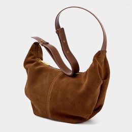 Evening Bags Motingsome Luxury Matte Cow Leather Shoulder Purses Fashion Lady Underarm Saddle Chic Pillow Pouch 2024