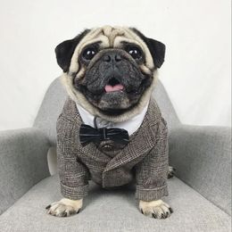 Formal Dog Clothes Wedding Pet Suit Pets Dogs Clothing For Supplies XS XXL Apparel Puppy Outfit Pug Bulldog 231227