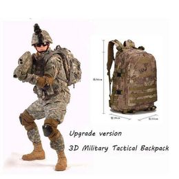 Bags Waterproof 3D Military Tactical Bag Backpack Molle Rucksack Bag 30L Camouflage Nylon Hiking Camping Backpacks Travel Back Pack G22