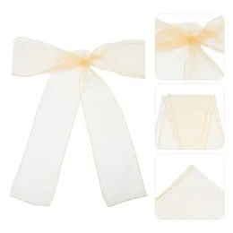 Chair Covers 25 Pcs Back Yarn Wedding Decor Bows Sashes Party Flower Decorations Ribbon Tie Organza Decors