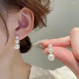 Dangle Earrings Arrival Drop Fashion Pearl Trendy Round Women Simple Elegant Female Jewellery