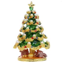 Christmas Decorations Tree Jewellery Box Container Tray Desktop Ornament Lovely Storage Case Gift Rings Bin Adornment Home Holder Table