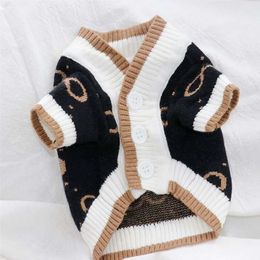 Dog Clothes Buttoned Knitted Autumn And Winter Keep Warm Pet Sweater Small Dog Chihuahua Yorkshire Puppy French Bulldog Clothing 231226