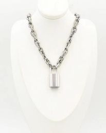2021 Luxusdesigner Halskette Schmuck Gold Halsketten für Frauen Trendy Titanium Stahl Liebesschloss Kopf Mens Mode Dicke Kette Nr. Al5906673