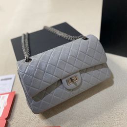 French Brand Dual letter Designer Women Shoulder Bag 23 New Classic Genuine Leather Crossbody Bag Fashion Large Capacity Diamond Lattice Chain High Quality Handbag