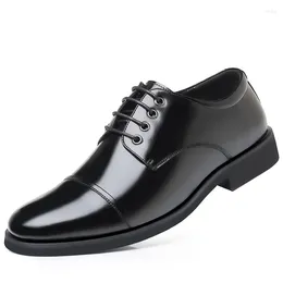 Dress Shoes 2023 Spring Autumn Men High Quality Leather Brogue Male Oxford Fashion Office Black Plus Size 38-44