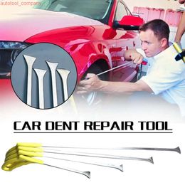 New Paintless Dent Repair Tools Stainless Steel Dent Removal Rods Flat Shovel For Hail Dents Door Ding Removal Car Body Repair Tools