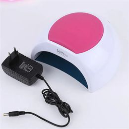 YUJIA 48W LED Light For Nail With UV Lamp Gel Polish Polishing Dryer Manicure 10s 30s 60s90s Low Heat Mode 231226
