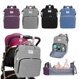 Bags Multifunctional Baby Diaper Bag Backpack Bed Crib Baby Sleeping Bag For Travel Bed Diaper Pad Dropshipping