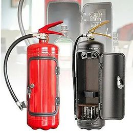 Fire Extinguisher Mini Bar Wine Holders Wine Cabinet Rack Ornaments Decor Champagne Liquor Storage Box Party Supplies Men's Gift 231226