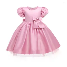 Girl Dresses 3-10Y Teen Formal Evening Bridesmaid Elegant Dress For Children Costume Stain Princess Party Vestido Wedding Porn