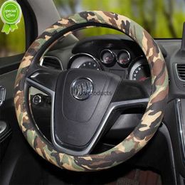 New High Quality Calssic Man Camouflage Flax Car Steering Wheel Covers 15 inch 38CM Camo Universal Auto Steering Wheels Case
