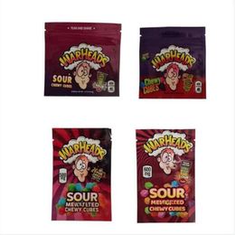 warheads edible mylar packaging bags chewy cubes wowheads 3 side seal zipper smell proof in stock Nuhrq Qorqg