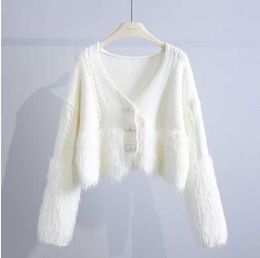 Women's Sweaters Plus size 2023 New trend sweater outerwear for women in autumn and winter loose and high-end design knit cardigan trend J231227