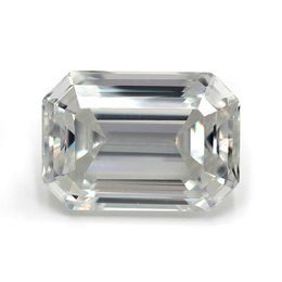 3x5-10x14mm White D Colour VVS1 Emerald Cut Moissanite Stone With GRA Certificate227n