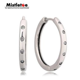 Huggie Authentic 925 Sterling Silver Droplets Hoop Earrings, Clear CZ Compatible with Brand Earrings Jewellery