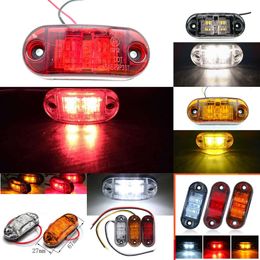 Car New New 12 volt/24 volt LED lights for auxiliary marking vehicles, exterior lights, short lights, foam vehicles, double-sided trucks, red and yellow lights