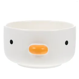 Dinnerware Sets Chicken Dessert Plate Kitchen Bowls Household Containers For Kids Soybean Ceramic Lovely Ceramics Storage Child