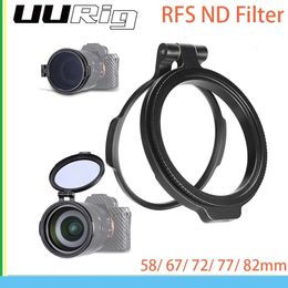 UURig RFS ND Philtre Rapid System DSLR Camera Accessory Quick Switch Bracket for 5867727782mm Lens Adapter Flip 231226