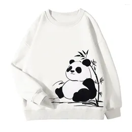 Women's Hoodies 500g Cotton High Quality Women Men Sweater China Cute Panda Bear Loose Spring Autumn Long Sleeve Pullovers Sweatshirt