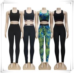 Tracksuits Women Designer Gym Clothing Jogging Tracksuits Crop Tops Pants 2pcs Slim Fit Sport Yoga Suits Sets Woman Body Mechanics Outfit Spo