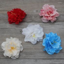 Wedding Flowers Dahlias Artificial Decoration DIY Crown Festival Gifts Headwear For Rose Candy Box Decor