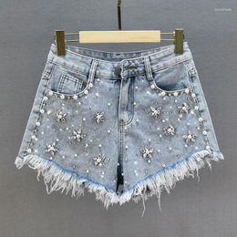 Women's Shorts Short Jeans Women Trendy 2023 Summer Loose Denim Female Slimming High Waist Ripped Pants