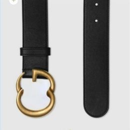 Designer Belts Genuine Leather Men Women 2022 Big Smooth gold silver copper buckle Letter Buckles Girdle Popular Jeans Dress Waist256v