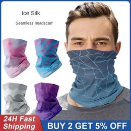 Bandanas 1PCS Smooth Cycling Mask 3d Digital Printing Technology Light Outdoor Pattern Solid Color Clear Equipment