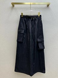 Skirts 202323 Spring And Summer Tooling Wind High-waisted A-line Skirt With A Simple Short T Is Fashionable Fan Full8.2