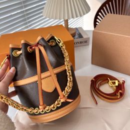 Fashion Designer Drawstring Bag Women Crossbody Handbag Luxury Brand Leather Bucket bags shoulder travel chain Purses