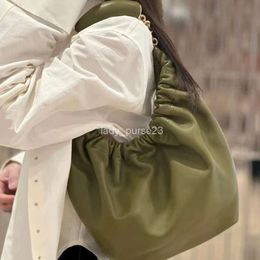 Designer Bag Spain Squeeze Totes Bags Girl Garbage 2023 New Wrinkle Soft Cowhide Chain Underarm Tote Crossbody Shoulder