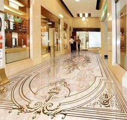 Decor Mural Wallpaper Space highend European style jade relief 3D floor mural wallpaper simple and beautiful wallpaper7065934