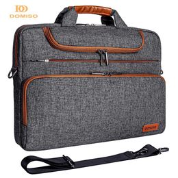 Domiso Mutil-use Laptop Sleeve With Handle For 10" 13" 14" 15.6" 17" Inch Notebook Computer Bag Enough Space Laptop Bag 231226