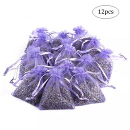 12 Pcs Lavender Scented Sachets Bag For Closets Drawers Durable Multi-Purpose Filled With Naturally Dried Lavender Flower Buds 231226
