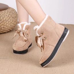 Boots Snow For Female Students Girls And Older Children Cotton Shoes Thick Soled Anti-skid Short Women's