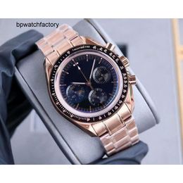 Omegawatch Mens Mechanical Watch Designer with Ultrahigh Quality 3861 Manual Movement 42mm Dial Rose Gold Case Interior Function Perfect Super Waterproof Luxury W