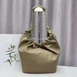 Shopping Designer Chain Bag Capacity Spain Shoulder Squeeze Leather Totes Gold Bags Single Girl Moon 2023 New Large Women's Fashion Handbags JKJM