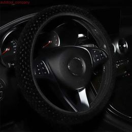 New Universal 15inch Car Steering Wheel Cover Winter Warm Turntable Short Plush Fur Non-slip Personality Fashion Automotive Interior