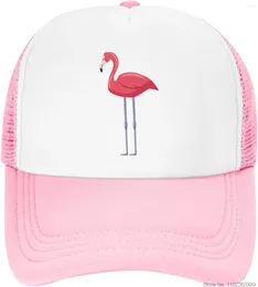 Ball Caps Pink Flamingo Baseball Cap For Kids Girls Boys Mesh Lightweight Adjustable Snapback Hunting
