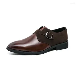 Dress Shoes 2023 Design Fashion Men's Casual Business Leather Slip-On Style Point-Toe Shoe For Men Party