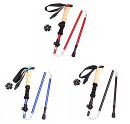 Carbon Fibre Trekking Poles Ultralight Folding Collapsible Trail Running Hiking Walking Sticks Lightweight Canes2812172