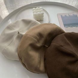 Berets Retro Beret Vintage French Style Octagonal Cap Soft Warm Breathable Women's Winter Painter Hat For A Stylish Comfortable Commute