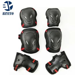 Pads HZYEYO 6pcs Skating Protective Gear Sets Elbow Knee Pads Riding Skateboard For Adult , H015
