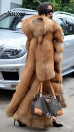 Fur Winter Women's Fashion Long Hooded Faux Fur Coat Loose Thick Warm Xl Faux Fur Jacket Women's Full Sleeve Jacket