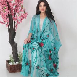 Ethnic Clothing Eid Party Moroccan Mesh Sequins Open Abayas Cardigan Women Muslim Kimono Dress Turkey Ramadan Islam Jalabiya Kaftan Caftan