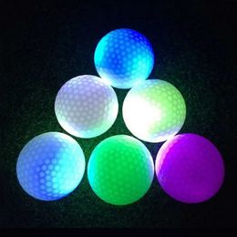 6 Pcs Indoor Exercise Equipment Electronic Ball Glowing Golf Accesories Colored Balls Stuff 231227