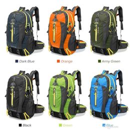 Bags 40L Waterproof Tactical Backpack Hiking Bag Cycling Climbing Backpack Laptop Rucksack Travel Outdoor Bags Men Women Sports Bag3269